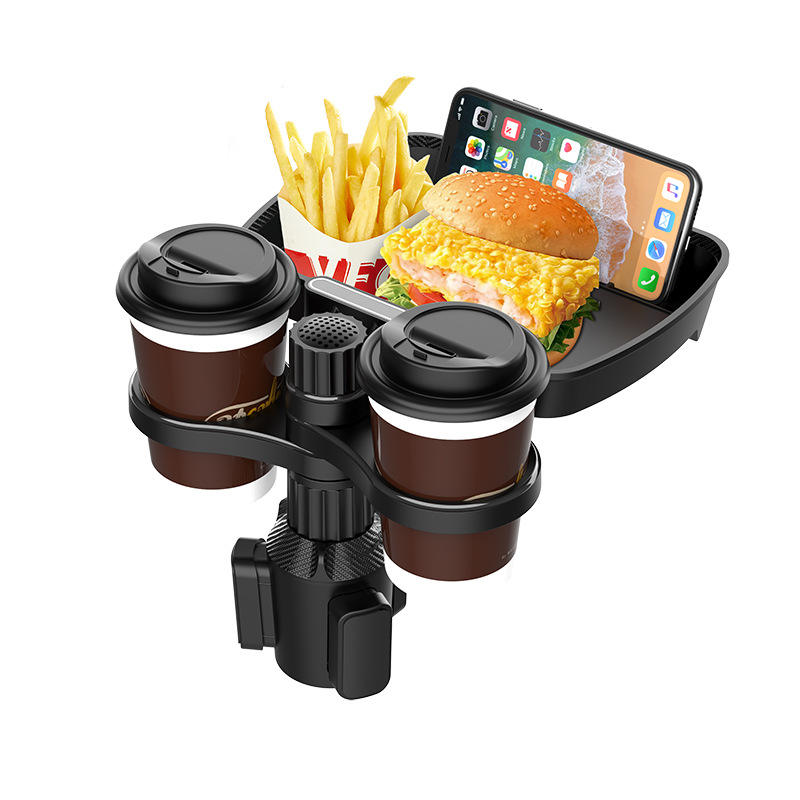 Gulaki Adjustable Car Cup Holder Expander Adapter - Universal 360-Degree Rotating Car Cup Phone Moun